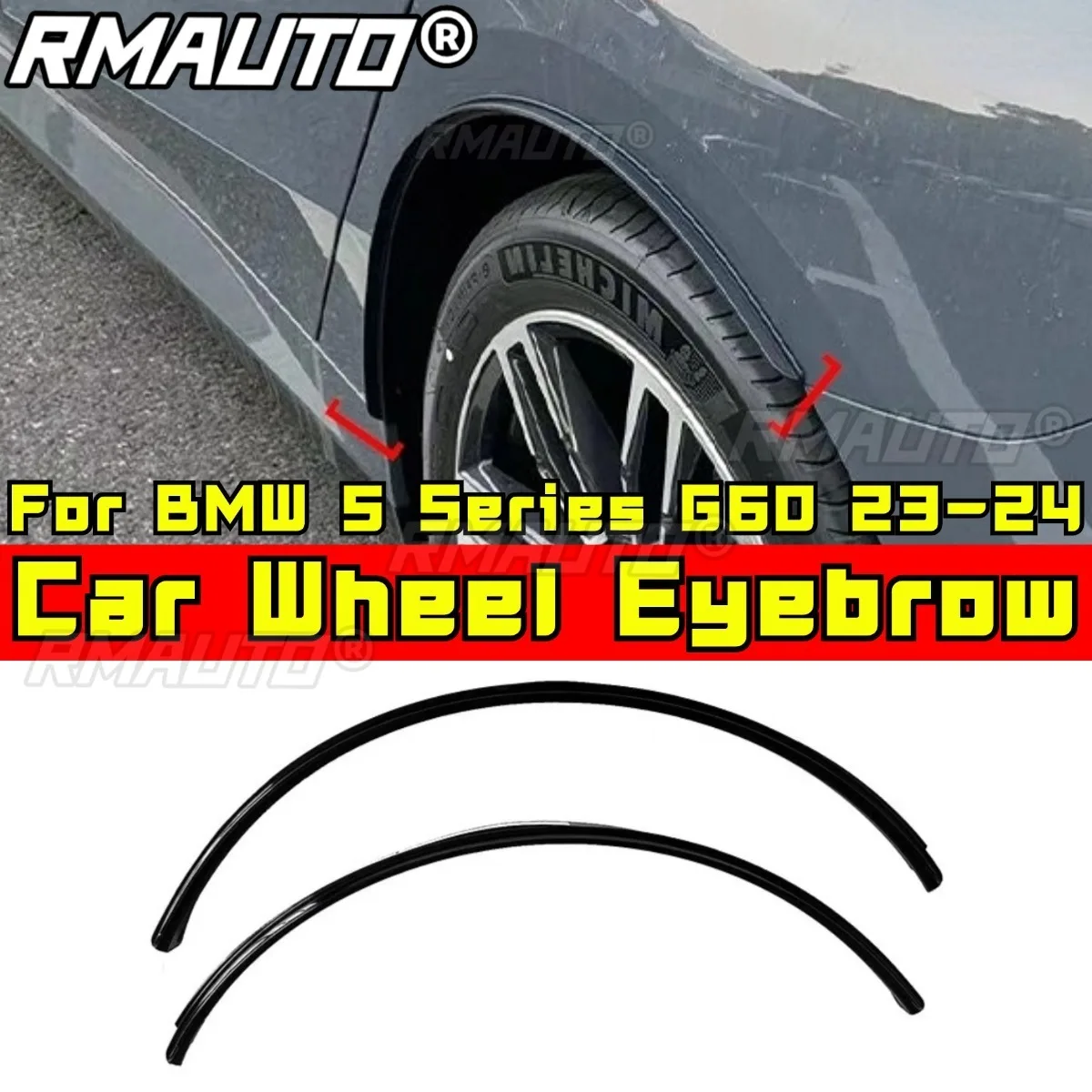 Car Rear Wheel Trims Heel Arch Flare Accessories For BMW 5 Series G60 2023-2024 Eyebrow Wheel Fender Trims Body Kit
Car Rear Wheel Trims Heel Arch Flare Accessories For BMW 5 Series G60 2023-2024 Eyebrow Wheel Fender Trims Body Kit