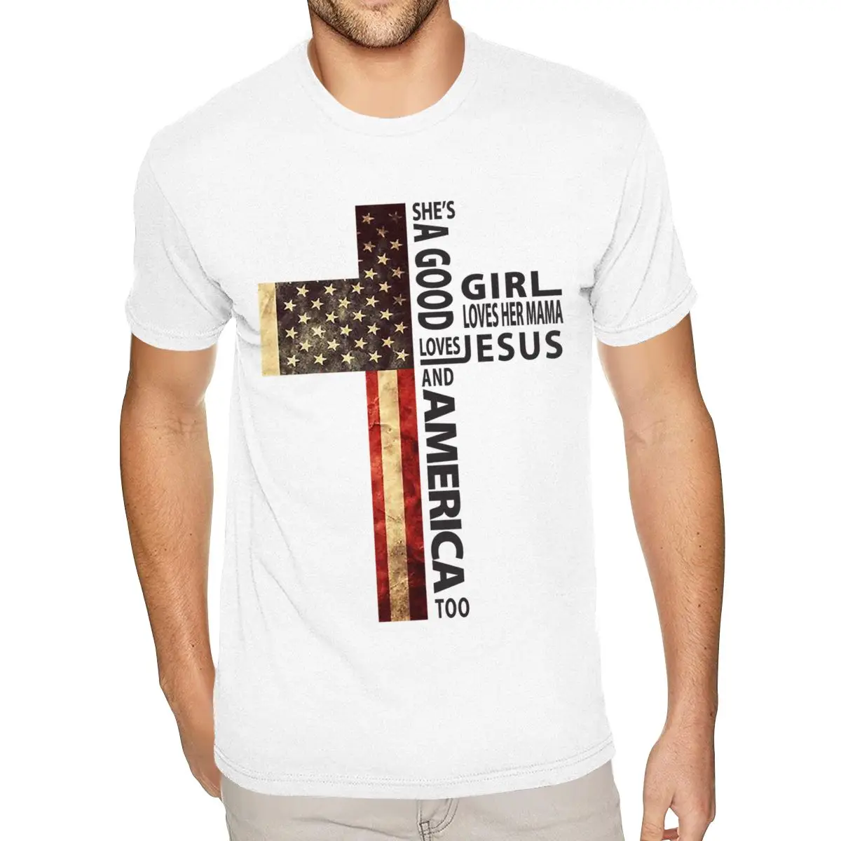 Best Christian Shes A Good Girl Loves Her Mama Loves Jesus And America Too Tees Shirts Men's Custom White Crew Neck T Shirts
Best Christian Shes A Good Girl Loves Her Mama Loves Jesus And America Too Tees Shirts Men's Custom White Crew Neck T Shirts