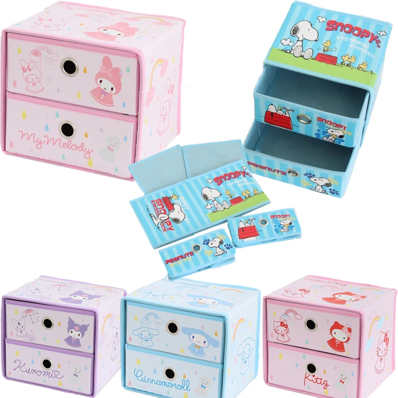 20 см Sanrios Kawaii Mymelody Kuromi Cinnamoroll мультяшный ящик для хранения складной ящик двойной тканевый ящик для хранения ювелирных изделий
20 см Sanrios Kawaii Mymelody Kuromi Cinnamoroll мультяшный ящик для хранения складной ящик двойной тканевый ящик для хранения ювелирных изделий