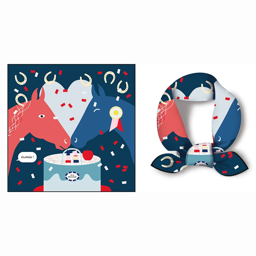 Korean Style Heart Head Design Silk Square Scarf Women's Decorative Small Tie Necktie Summer Autumn Season Polyester Fiber
Korean Style Heart Head Design Silk Square Scarf Women's Decorative Small Tie Necktie Summer Autumn Season Polyester Fiber