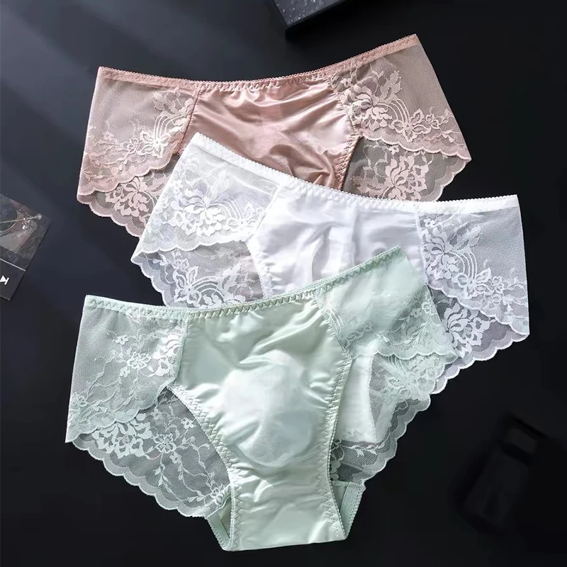 Lace Men's Seamless Elastic Underpants Ultra-thin Breathable Briefs Undies Quick Drying Ice Silk Sexy 3D Pouch Panties Underwear
Lace Men's Seamless Elastic Underpants Ultra-thin Breathable Briefs Undies Quick Drying Ice Silk Sexy 3D Pouch Panties Underwear
