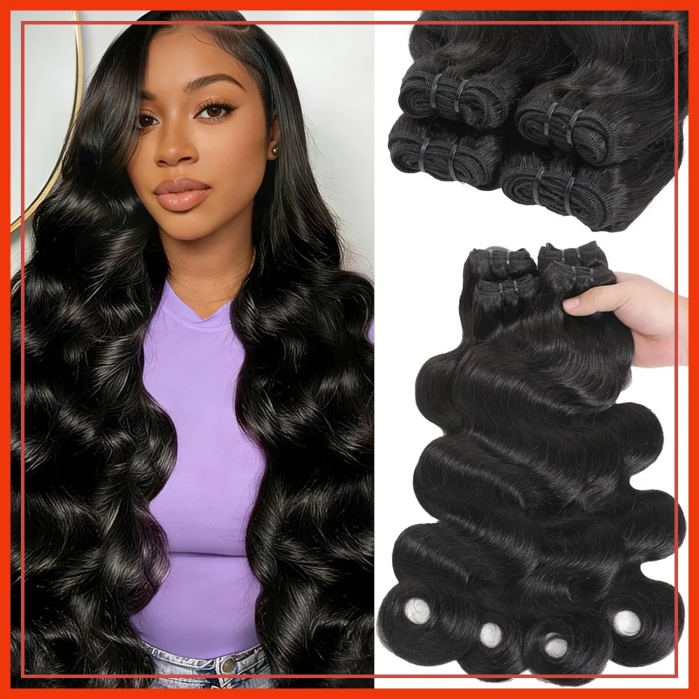 16A Raw Human Hair Bundles 18 20 22 24 Inch Body Wave Unprocessed Brazilian 4 Bundles Extensions Quick Weave Triple Lifespan Virgin Remy Natural Black
16A Raw Human Hair Bundles 18 20 22 24 Inch Body Wave Unprocessed Brazilian 4 Bundles Extensions Quick Weave Triple Lifespan Virgin Remy Natural Black