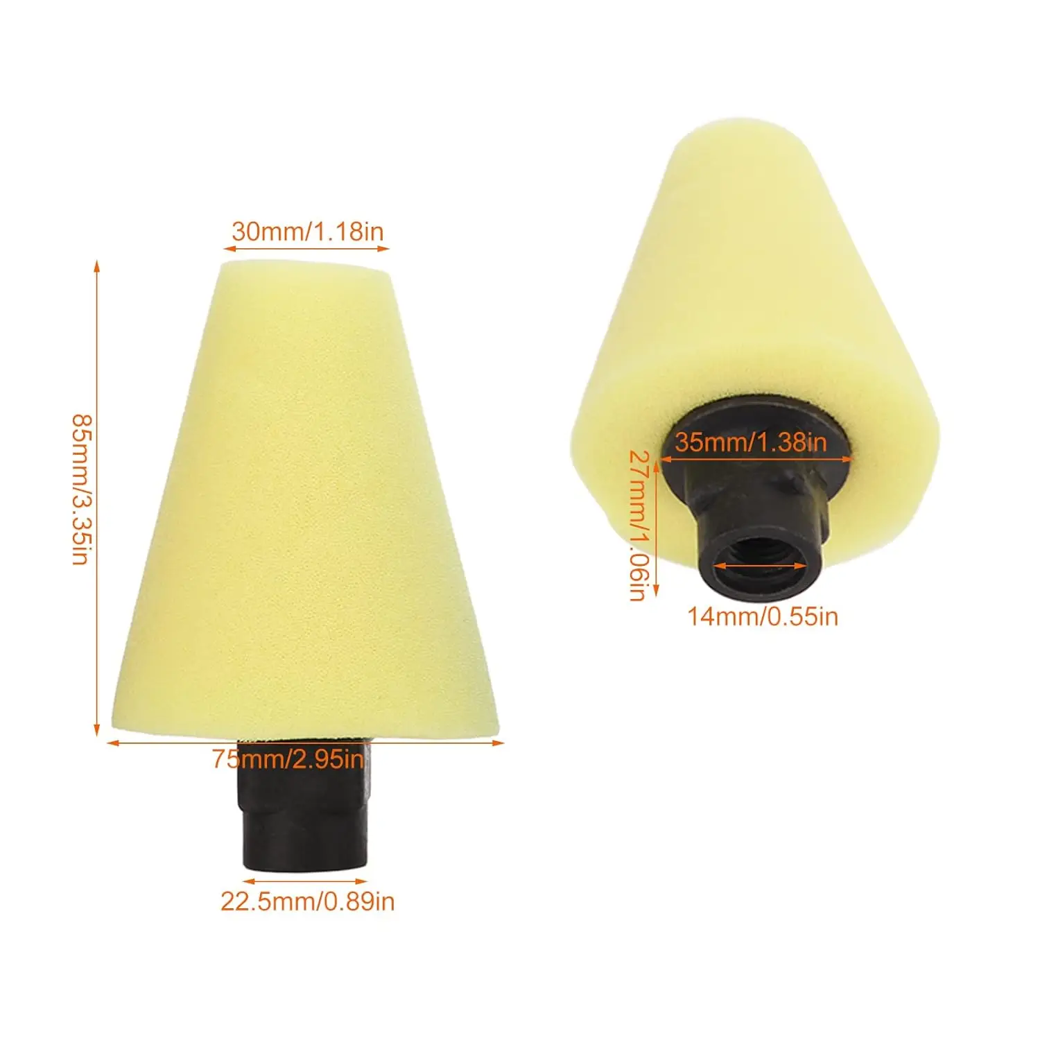1 Pcs Wheel Polishing Sponge Drill Buffing Cone Shaped Sponge with Multi Stiffness Levels 4 Colors for Cleaning Car Wheel
1 Pcs Wheel Polishing Sponge Drill Buffing Cone Shaped Sponge with Multi Stiffness Levels 4 Colors for Cleaning Car Wheel