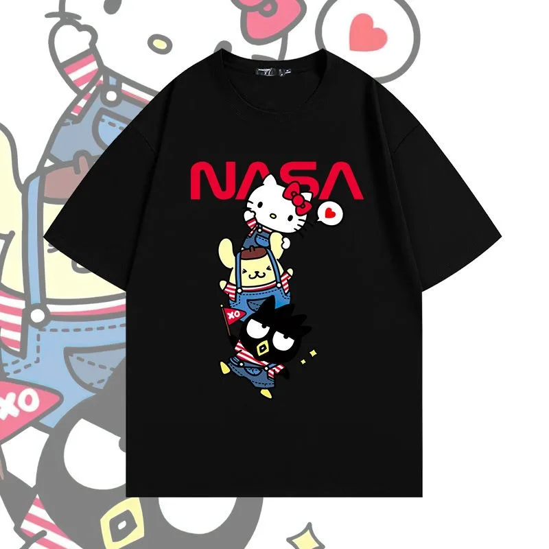 Sweet Hello Kitty Anime Kawaii Sanrio Ins Fashion PomPomPurin Short Sleeved Shirts Cute Baby Causal Clothes Gifts for Kids
Sweet Hello Kitty Anime Kawaii Sanrio Ins Fashion PomPomPurin Short Sleeved Shirts Cute Baby Causal Clothes Gifts for Kids