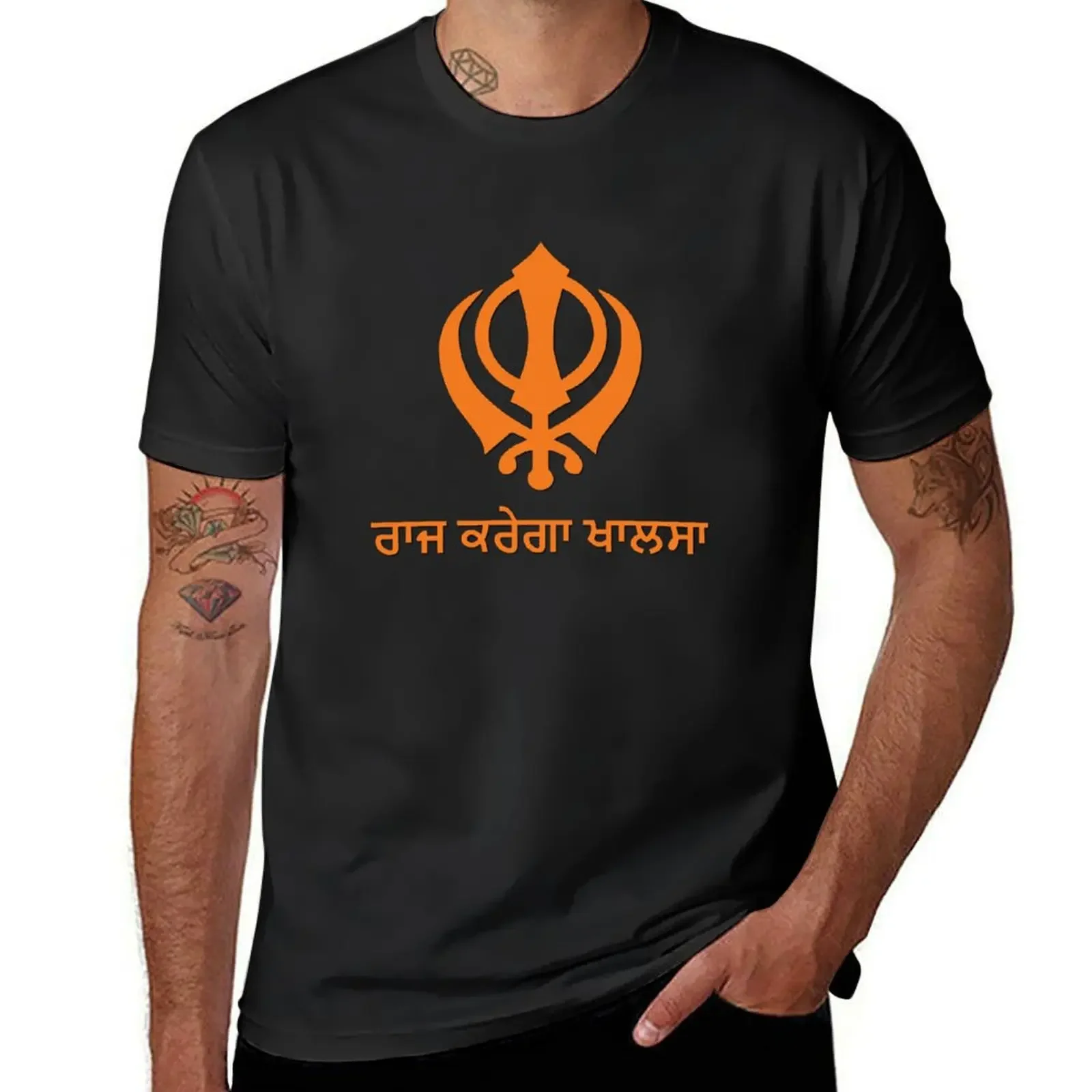 Raj Karega Khalsa T-Shirt plus size tops plain vintage clothes Short sleeve tee plain t shirts men
Raj Karega Khalsa T-Shirt plus size tops plain vintage clothes Short sleeve tee plain t shirts men