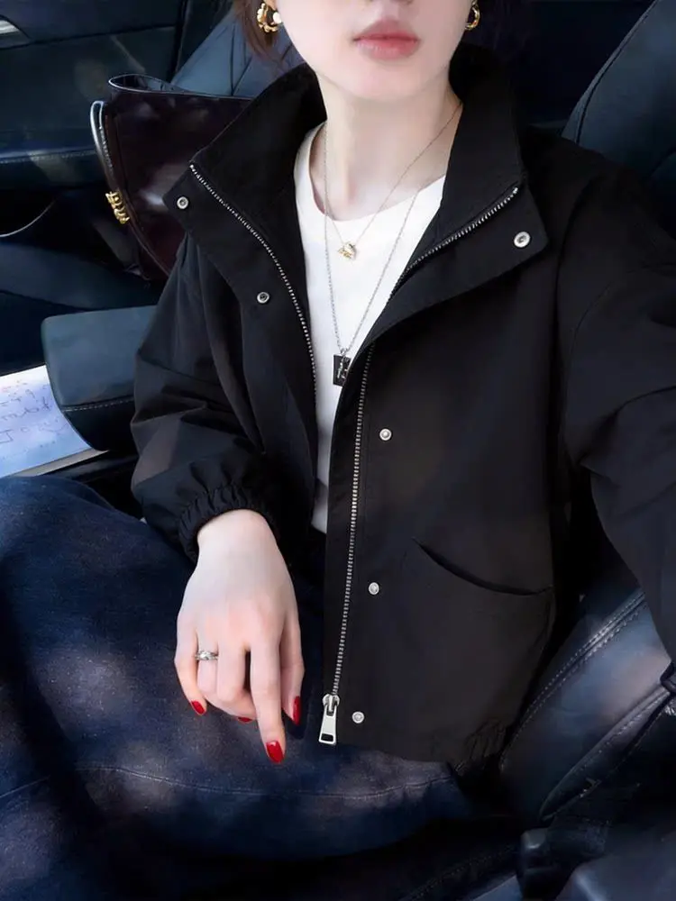 2026New Korean Jacket Women Spring Autumn Coat Female Casual Outcoat Fashion Temperament Design Outerwear Stand Collar Short Top
2026New Korean Jacket Women Spring Autumn Coat Female Casual Outcoat Fashion Temperament Design Outerwear Stand Collar Short Top