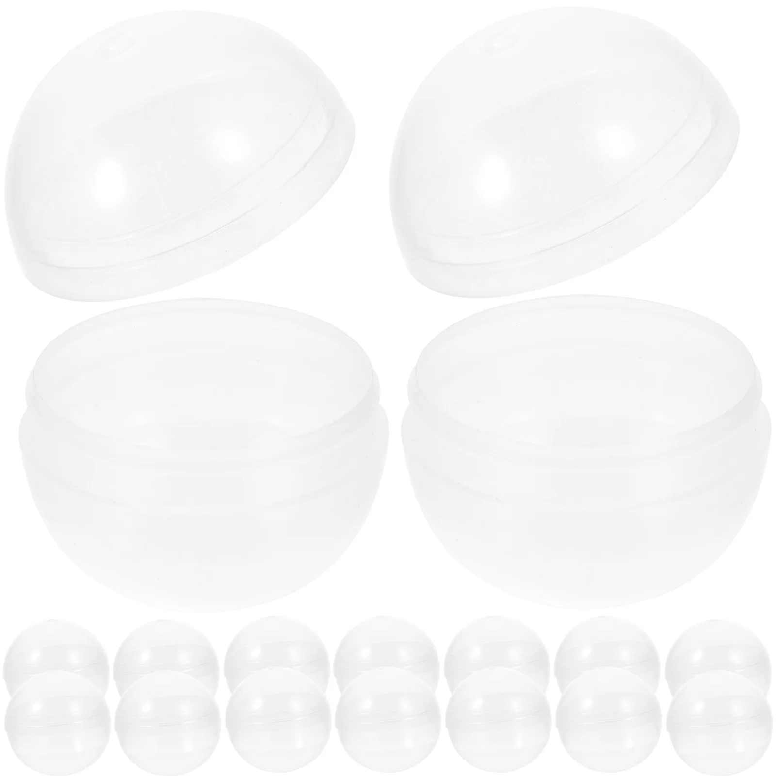50 Pcs Round Gashapon Shell Plastic Ball Packaging Toys Gumballs Empty Multi-purpose Multi-function Decorations Clear
50 Pcs Round Gashapon Shell Plastic Ball Packaging Toys Gumballs Empty Multi-purpose Multi-function Decorations Clear