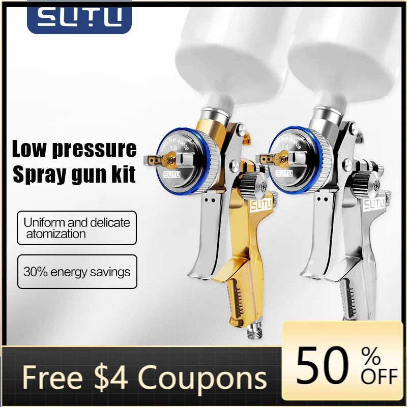 SUTU 4000 Double Gun Set, gold and silver 1.3 1.4 caliber, suitable for car painting
SUTU 4000 Double Gun Set, gold and silver 1.3 1.4 caliber, suitable for car painting
