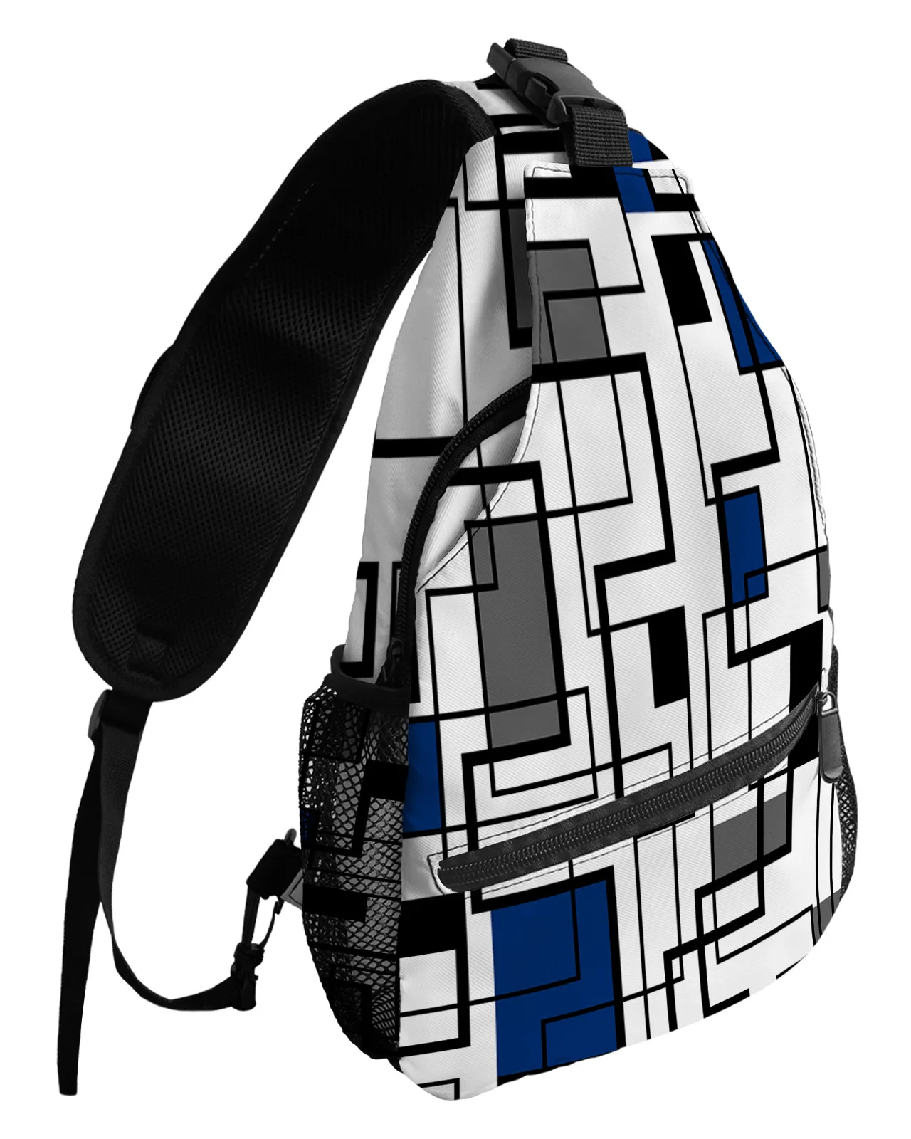 Abstract Geometric Squares Art Black Blue Chest Bags For Women Men Waterproof Messenger Bags Sport One Shoulder Crossbody Bag
Abstract Geometric Squares Art Black Blue Chest Bags For Women Men Waterproof Messenger Bags Sport One Shoulder Crossbody Bag