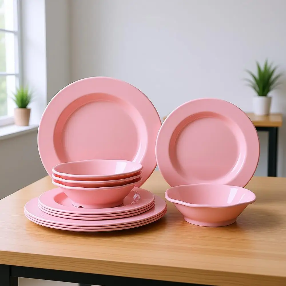 Наборы меламиновой посуды, 12 предметов: тарелки и миски, легкие, без BPA, идеально подходят для девочек, ко Дню святого Валентина, ко Дню матери.
Наборы меламиновой посуды, 12 предметов: тарелки и миски, легкие, без BPA, идеально подходят для девочек, ко Дню святого Валентина, ко Дню матери.