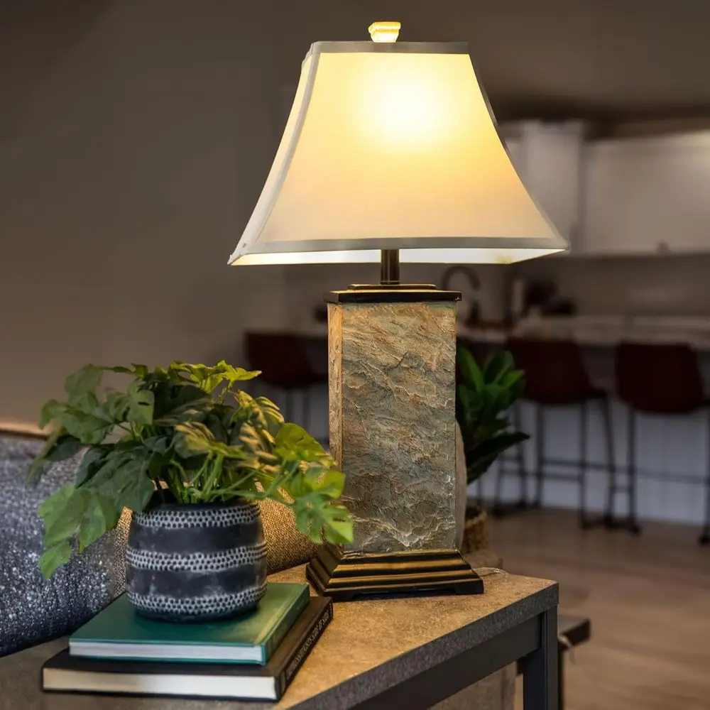 TimelAbode 3-Piece loor and Table Lamp Set - Matching Indoor Stone Lamp Set o 3 - Plug-in Electric - Bulb Included
TimelAbode 3-Piece loor and Table Lamp Set - Matching Indoor Stone Lamp Set o 3 - Plug-in Electric - Bulb Included