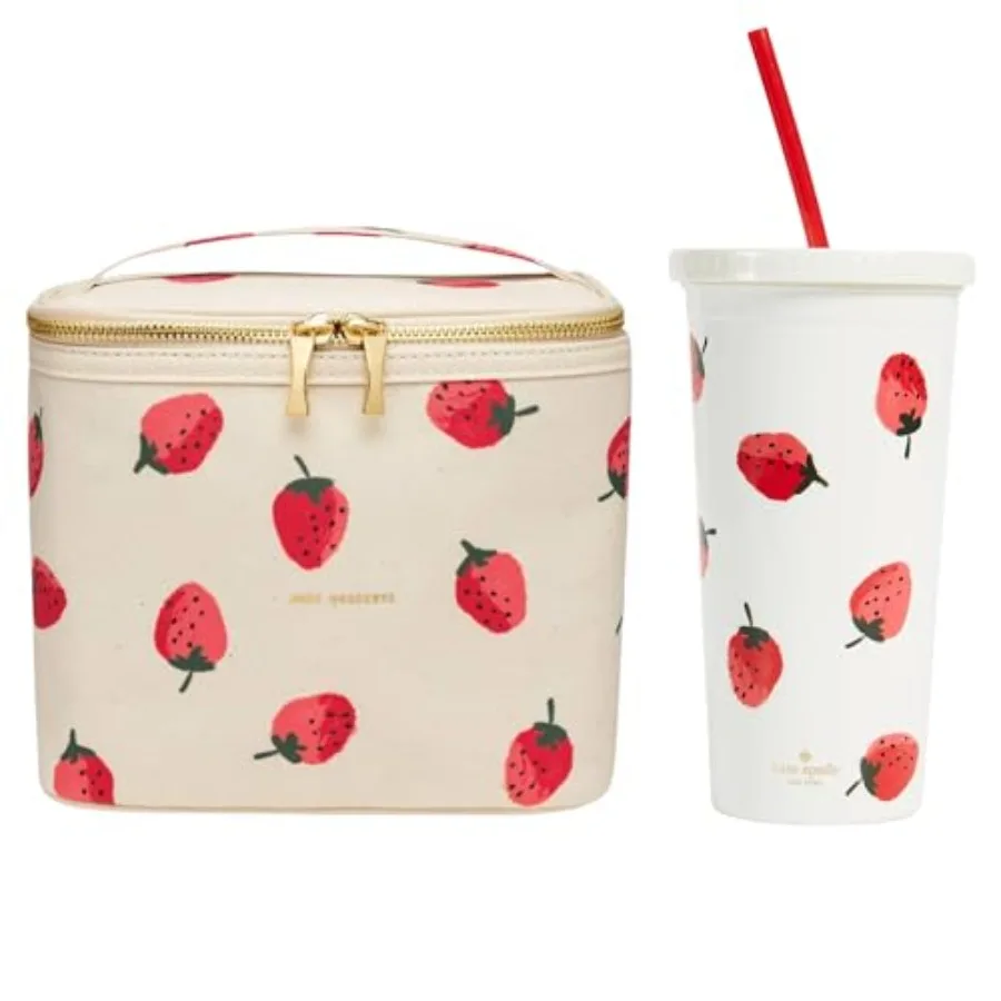 Small Insualted Lunch Tote Bundle with 20 oz Acrylic Tumbler with Straw Strawberries
Small Insualted Lunch Tote Bundle with 20 oz Acrylic Tumbler with Straw Strawberries