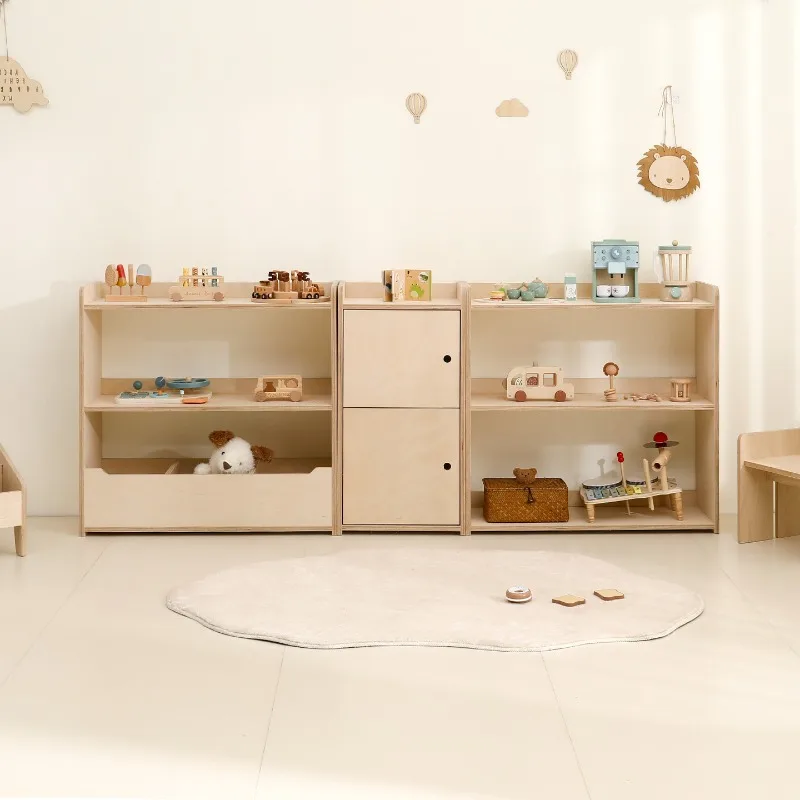 Combination storage cabinet wooden children's storage cabinet Montessori toys floor large capacity home children's room
Combination storage cabinet wooden children's storage cabinet Montessori toys floor large capacity home children's room
