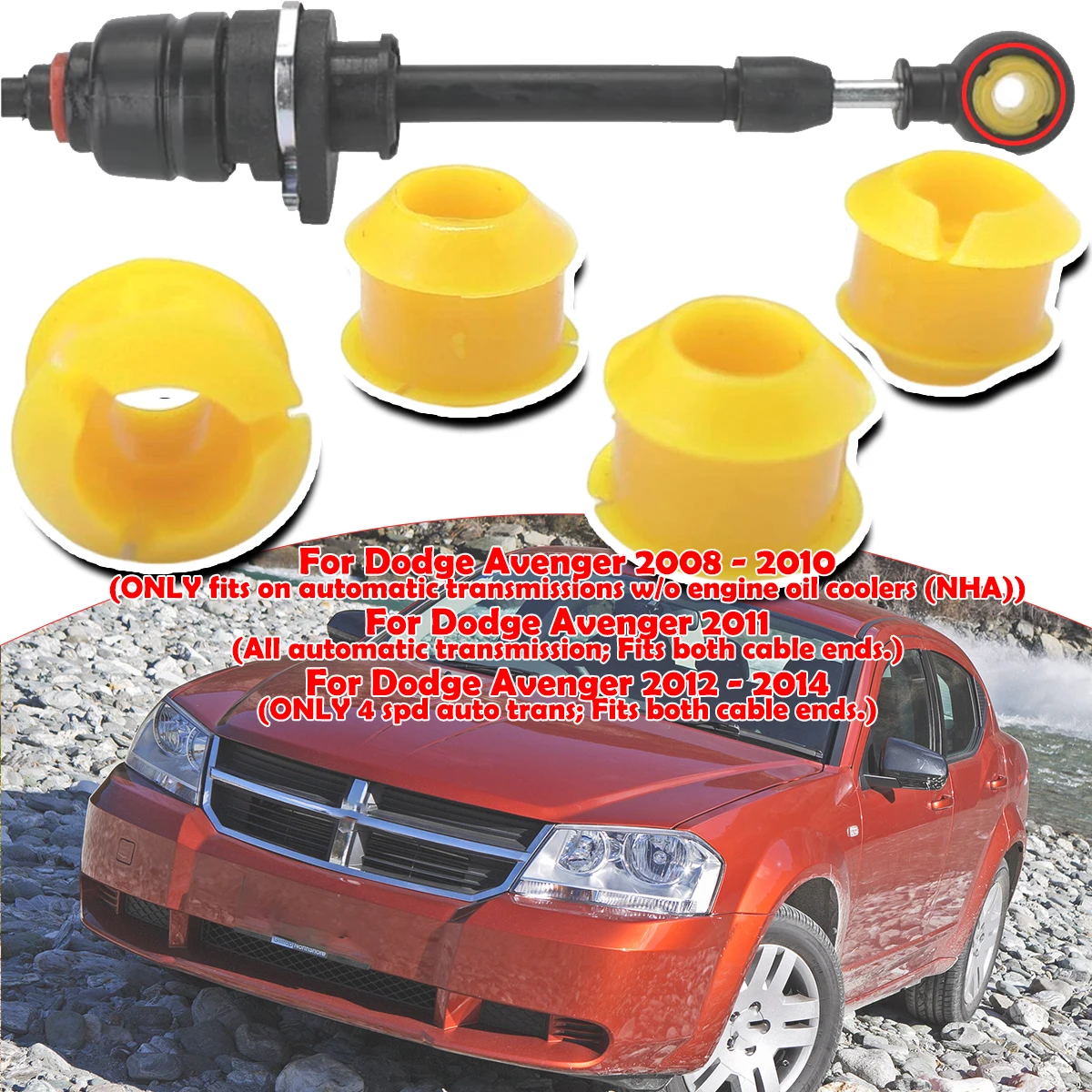 4pcs For Dodge Avenger 2008 2009 - 2014 Automatic Shifting Fix Gear Selector Lever Linkage Shift Cable Bushing Car Accessories
4pcs For Dodge Avenger 2008 2009 - 2014 Automatic Shifting Fix Gear Selector Lever Linkage Shift Cable Bushing Car Accessories