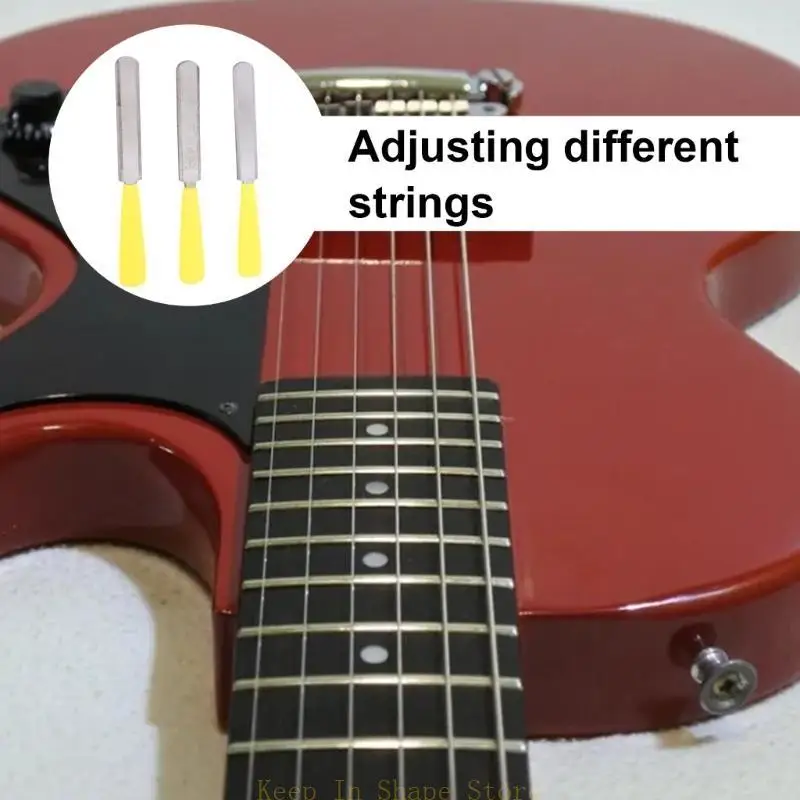 U1JC Double Nut Slotting Files Set Guitar Fret Files for Bass Mandoline Ukulele 
U1JC Double Nut Slotting Files Set Guitar Fret Files for Bass Mandoline Ukulele