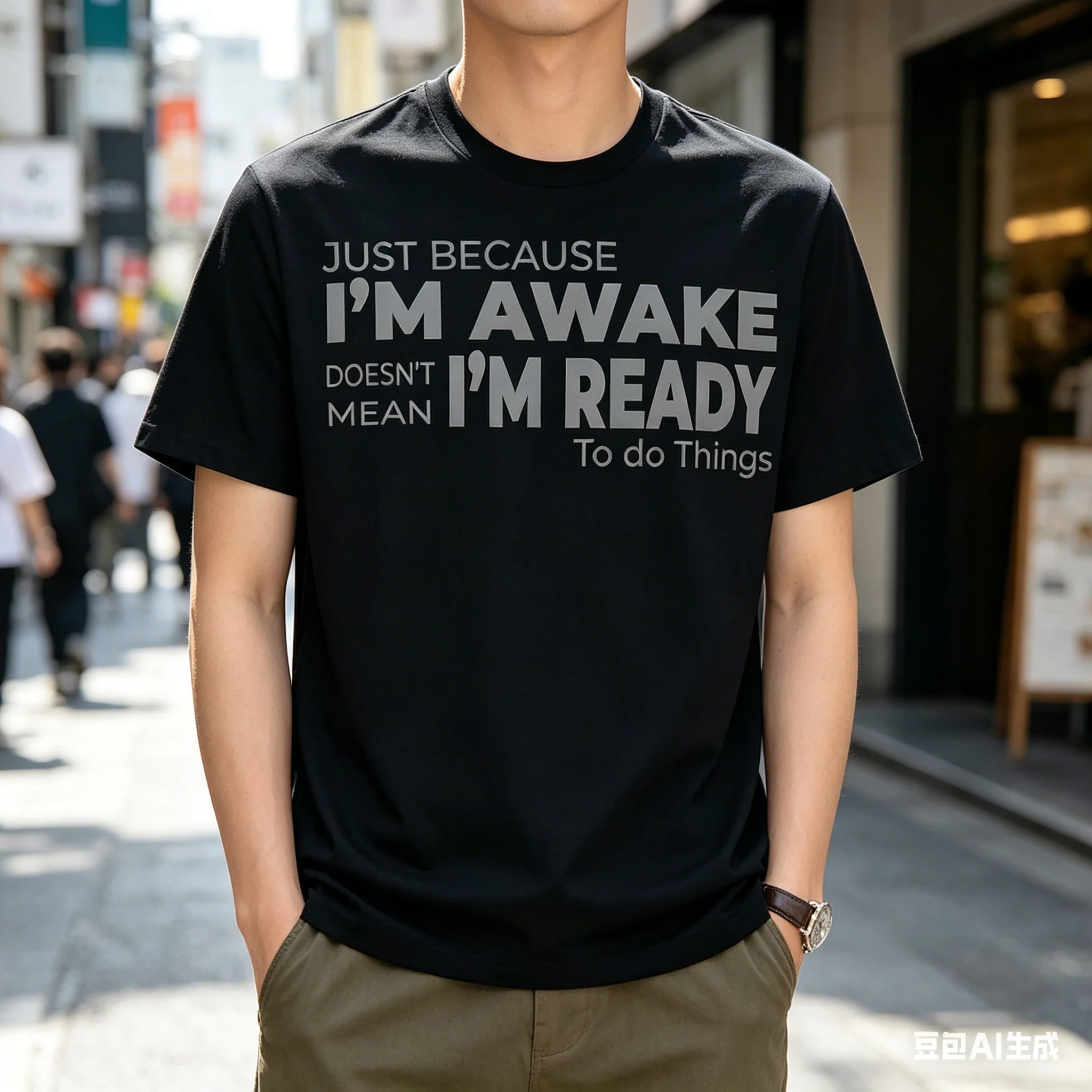 Funny Birthday Gift Just Because I'm Awake Tshirt for Tweens and Teens Men Clothing Print Streetwear Graphic T Shirts Oversized
Funny Birthday Gift Just Because I'm Awake Tshirt for Tweens and Teens Men Clothing Print Streetwear Graphic T Shirts Oversized