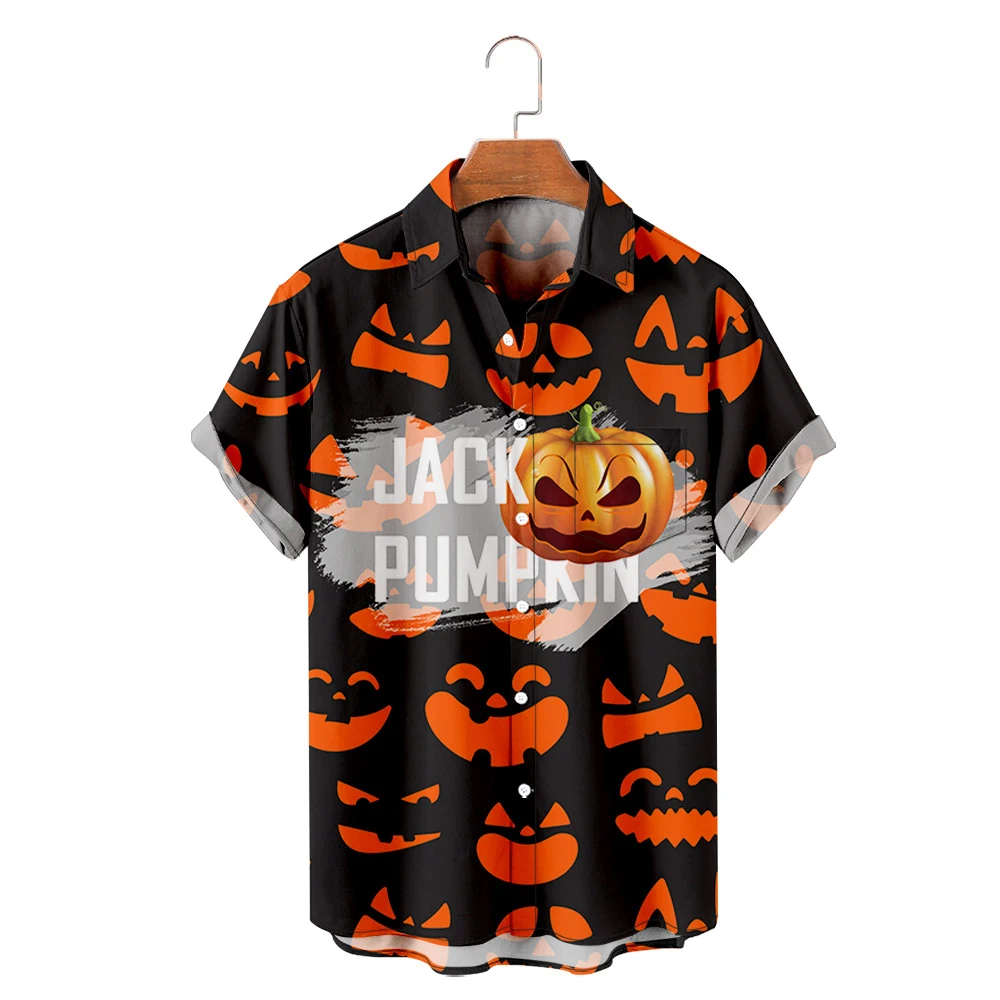 Men's Hawaiian T-Shirt Y2K Hombre Fashion Shirt Halloween Pumpkin 3D Print Cozy Casual Short Sleeve Beach Oversized Clothes 6
Men's Hawaiian T-Shirt Y2K Hombre Fashion Shirt Halloween Pumpkin 3D Print Cozy Casual Short Sleeve Beach Oversized Clothes 6