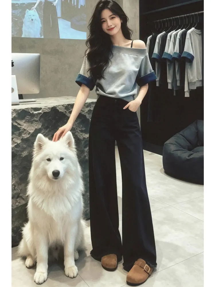 Unique Beautiful Grey Shoulder Bared Short Sleeve T Shirt Women's Casual Style Summer Fashion High Waist round Neck Top
Unique Beautiful Grey Shoulder Bared Short Sleeve T Shirt Women's Casual Style Summer Fashion High Waist round Neck Top