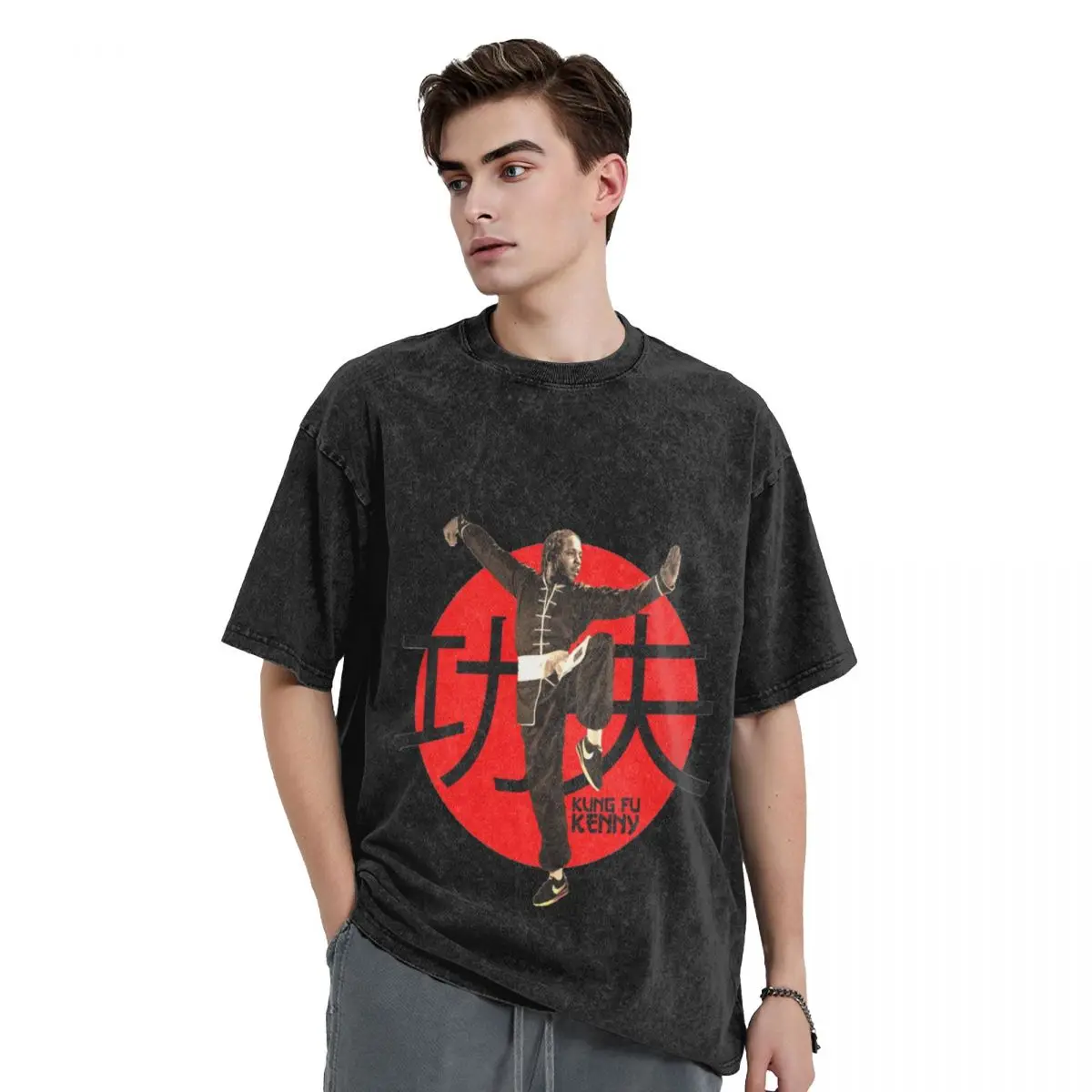 Kung Fu Kenny (Kendrick Lamar) T-Shirt vintage t shirts plus size tops cotton graphic tees Men's cotton t-shirt
Kung Fu Kenny (Kendrick Lamar) T-Shirt vintage t shirts plus size tops cotton graphic tees Men's cotton t-shirt