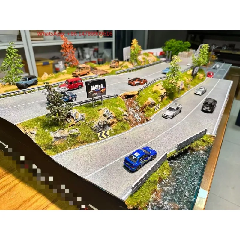 Highway mountain road combined style scene
Highway mountain road combined style scene