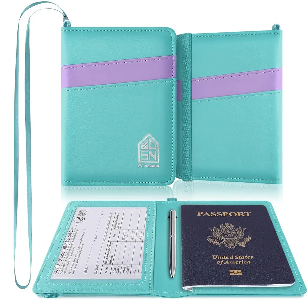 Holder with Neck Lanyard, Passport Case Passport Cover for Men and Women, RFID Blocking Passport Wallet, Lake Blue
Holder with Neck Lanyard, Passport Case Passport Cover for Men and Women, RFID Blocking Passport Wallet, Lake Blue