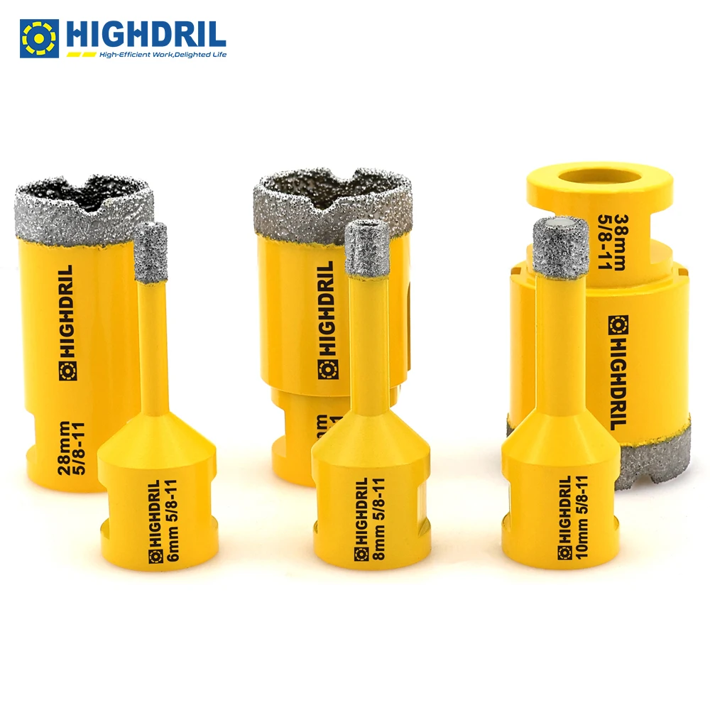 HIGHDRIL 1Pc Drilling Core Bits 5/8-11 Masonry Hole Saw Opener Cutter Crown Porcelain Tile Granite Marble Stone Ceramic Tile
HIGHDRIL 1Pc Drilling Core Bits 5/8-11 Masonry Hole Saw Opener Cutter Crown Porcelain Tile Granite Marble Stone Ceramic Tile