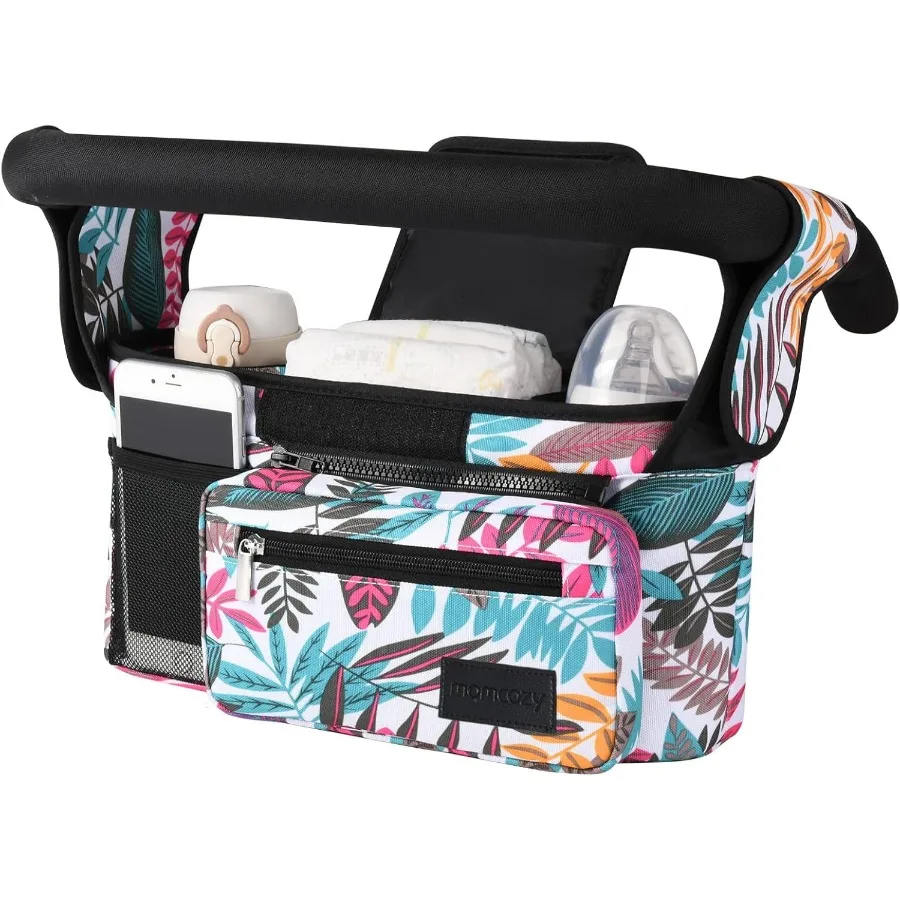 Universal Stroller Organizer with Insulated Cup Holder for Newborn and Toddler Tropical Style
Universal Stroller Organizer with Insulated Cup Holder for Newborn and Toddler Tropical Style