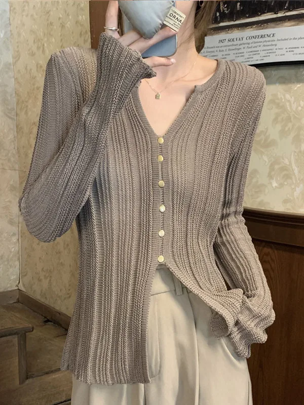 Ele V-Ne трикотаж с разрезом, женский свободный свитер ранней осени на пуговицах, базовый слой, длинный светящийся цвет
Ele V-Ne трикотаж с разрезом, женский свободный свитер ранней осени на пуговицах, базовый слой, длинный светящийся цвет