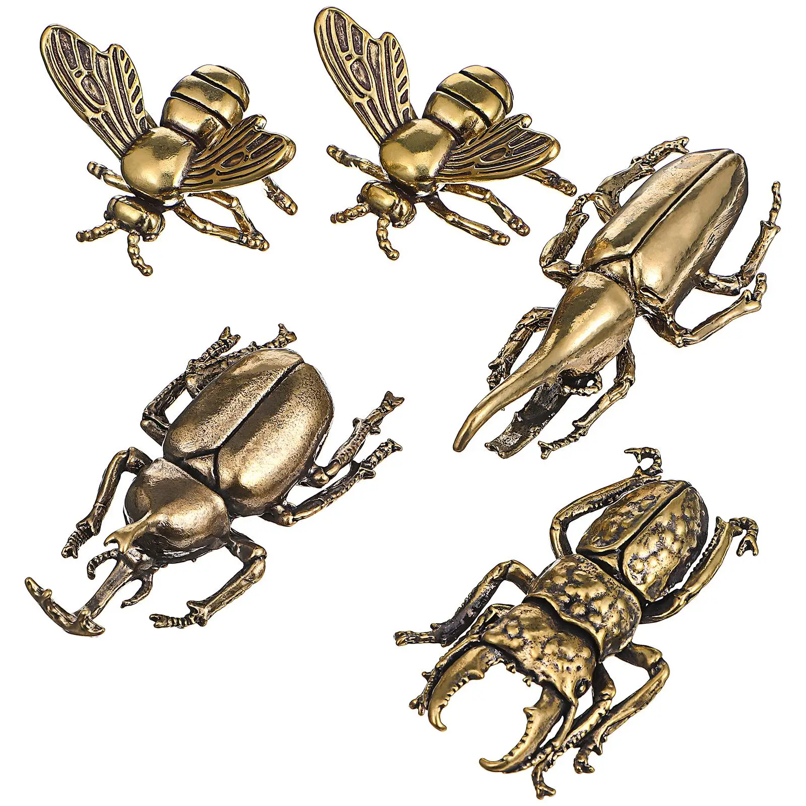 5 Pcs Creative Bee Decor Brass Figurines Bees naments Home Desk Shelf Office Space Decorations Miniature Adornments
5 Pcs Creative Bee Decor Brass Figurines Bees naments Home Desk Shelf Office Space Decorations Miniature Adornments