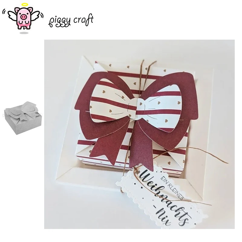 Piggy Craft metal cutting dies cut die mold Bow box decoration Scrapbook paper craft knife mold blade punch stencils dies
Piggy Craft metal cutting dies cut die mold Bow box decoration Scrapbook paper craft knife mold blade punch stencils dies