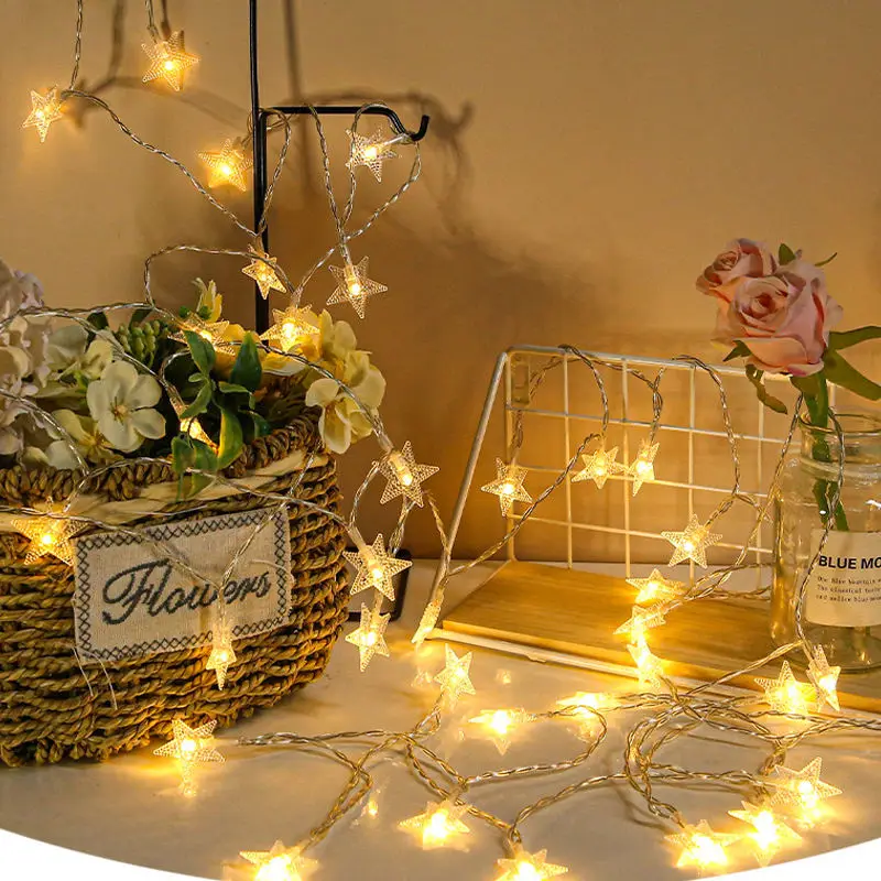 LED Star Fairy Garland String Lights Novelty For New Year Christmas Wedding Home Indoor Decoration Battery Powered 1M 3M 6M 10M
LED Star Fairy Garland String Lights Novelty For New Year Christmas Wedding Home Indoor Decoration Battery Powered 1M 3M 6M 10M