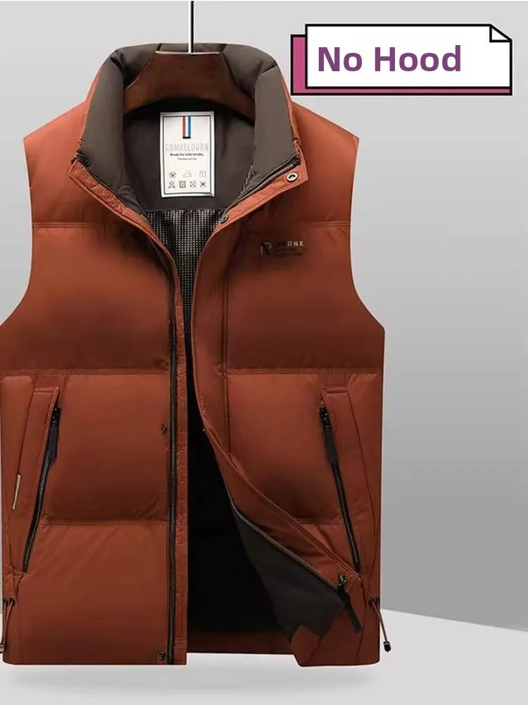 Men's down Jaet Vest Thiened Stand Collar Casual Outerwear Warm Faion Urban Sle Polyester Fiber White Du down Filling
Men's down Jaet Vest Thiened Stand Collar Casual Outerwear Warm Faion Urban Sle Polyester Fiber White Du down Filling