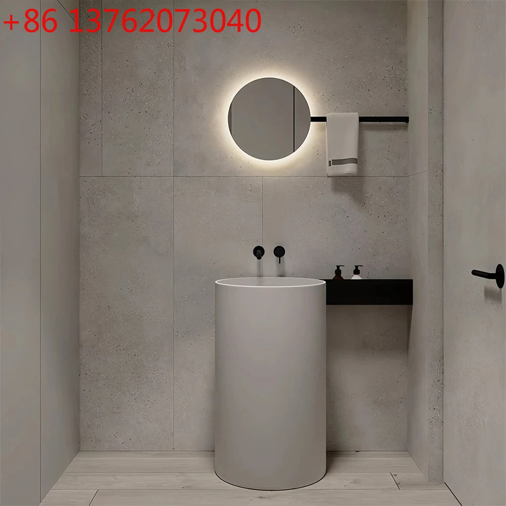 Cylinder integrated floor-to-ceiling matte hand wash basin cream wind home hotel B & B hotel outdoor
Cylinder integrated floor-to-ceiling matte hand wash basin cream wind home hotel B & B hotel outdoor