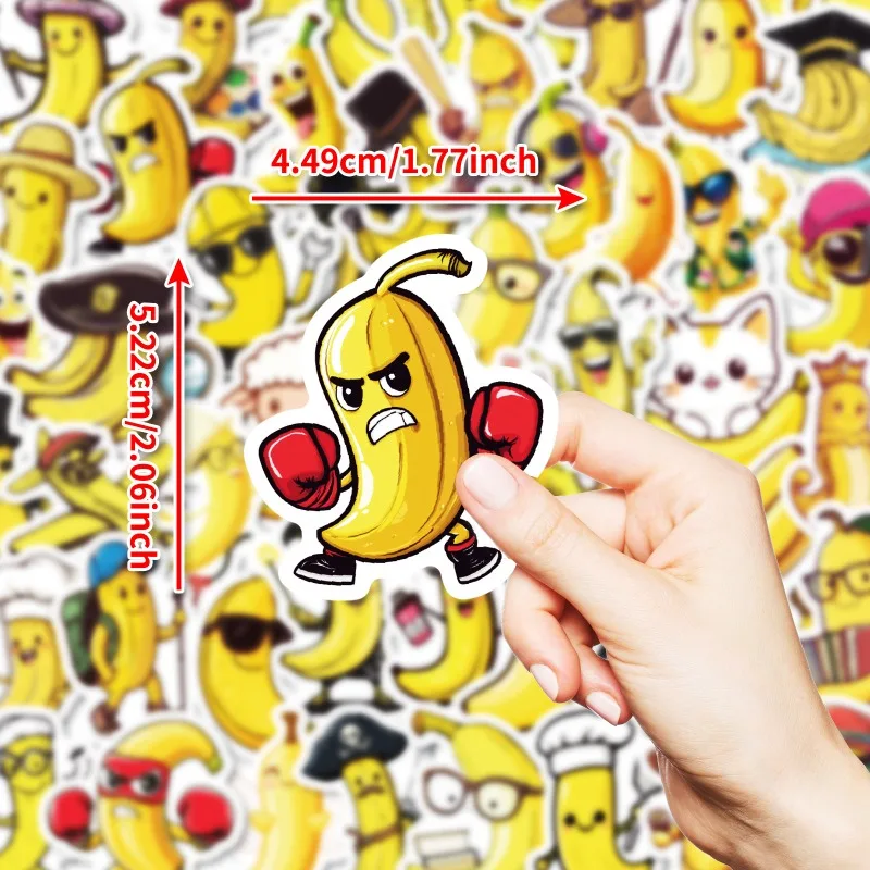 50pcs Funny Banana Cartoon Doodle Notebook Suitcase Desk Car Water Cup Helmet Children Creative Decor Waterproof Stickers
50pcs Funny Banana Cartoon Doodle Notebook Suitcase Desk Car Water Cup Helmet Children Creative Decor Waterproof Stickers