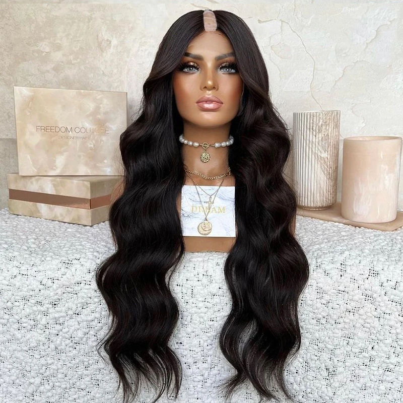 Black Natural Color 100% Human Hair 1x4 Opening Middle V Part Wigs Easy Wear for Black Women Long 30 Inch Body Wave U Part Wigs
Black Natural Color 100% Human Hair 1x4 Opening Middle V Part Wigs Easy Wear for Black Women Long 30 Inch Body Wave U Part Wigs