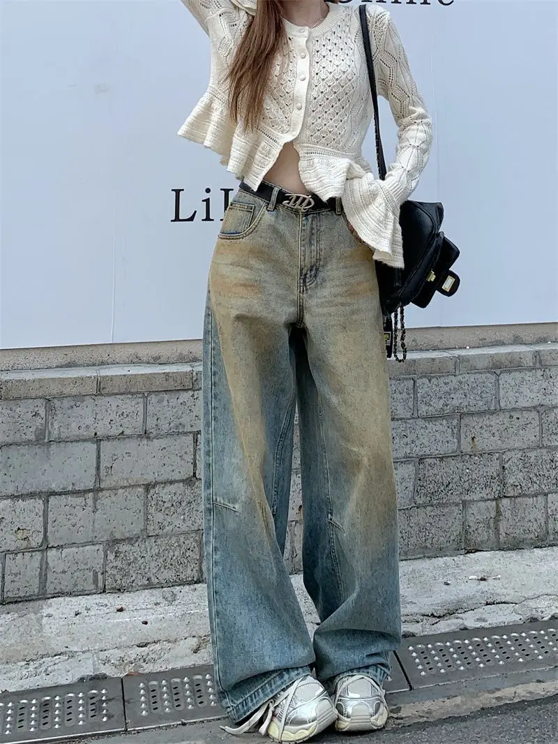 Women's Jean Baggy Wide Fit Boyfriend Denim Pants Grunge Punk Y2K Japanese Harajuku Tie Dye 2000s American Retro High Street New
Women's Jean Baggy Wide Fit Boyfriend Denim Pants Grunge Punk Y2K Japanese Harajuku Tie Dye 2000s American Retro High Street New