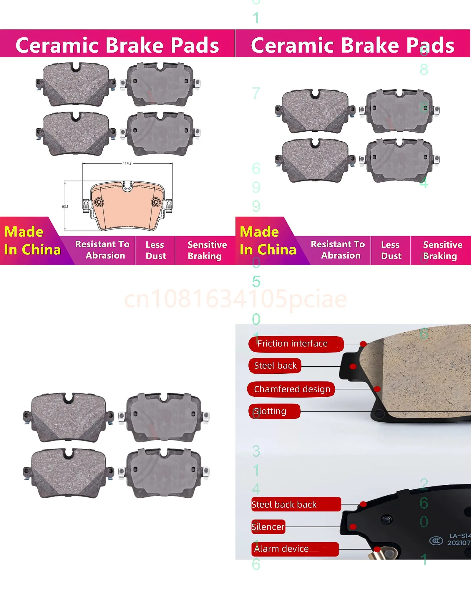 Rear Brake Pads 47008 for Jaguar F-Type X152 T2R7946 Auto Parts
Rear Brake Pads 47008 for Jaguar F-Type X152 T2R7946 Auto Parts