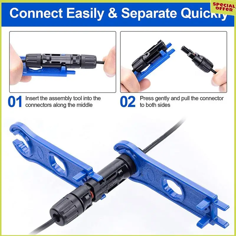 A34R 12PCS Solar Connector Tool Wrenches, Solar Panel Connector Assembly Tool For Connectors,Plastic Solar Wrench Spanner
A34R 12PCS Solar Connector Tool Wrenches, Solar Panel Connector Assembly Tool For Connectors,Plastic Solar Wrench Spanner