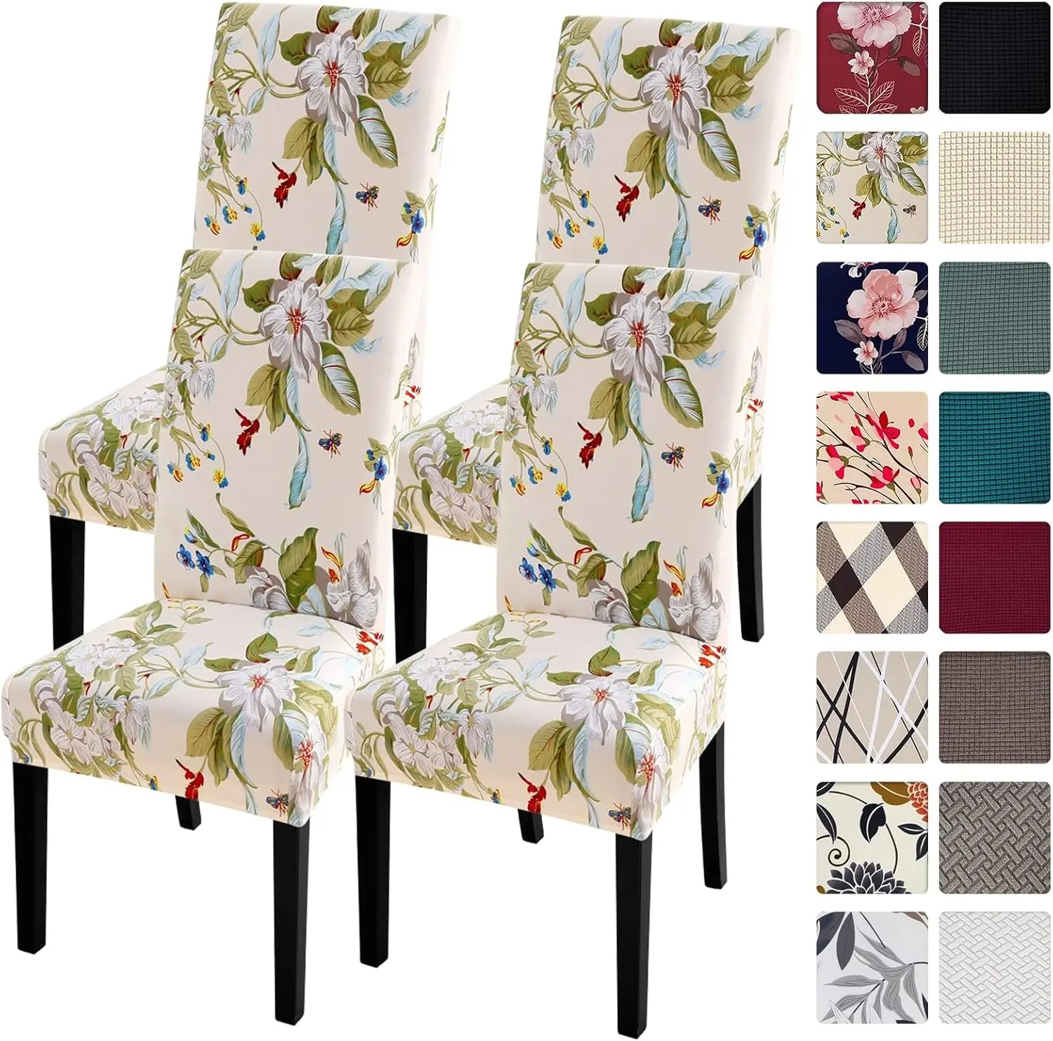 Chair Covers Slipcovers Set Of 4, Spandex Super Fit Stretch Removable Washable Kitchen Parsons Protector For Dining
Chair Covers Slipcovers Set Of 4, Spandex Super Fit Stretch Removable Washable Kitchen Parsons Protector For Dining
