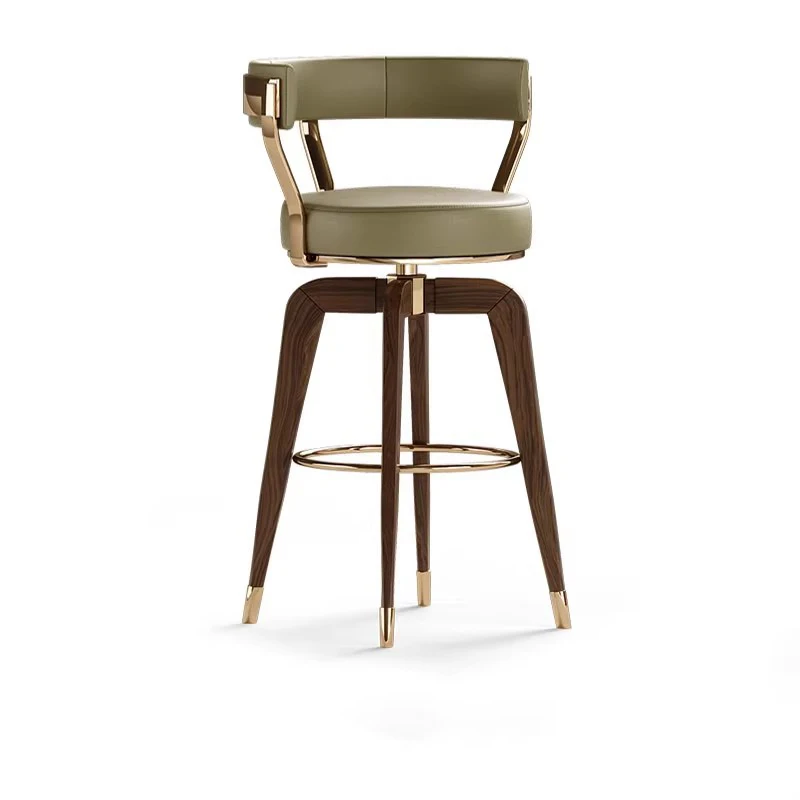 Cute Luxury Swivel Bar Stools Brown Wooden Legs Gold Restaurant Bar Stools Design Wood Modern Barhocker High End Furniture
Cute Luxury Swivel Bar Stools Brown Wooden Legs Gold Restaurant Bar Stools Design Wood Modern Barhocker High End Furniture
