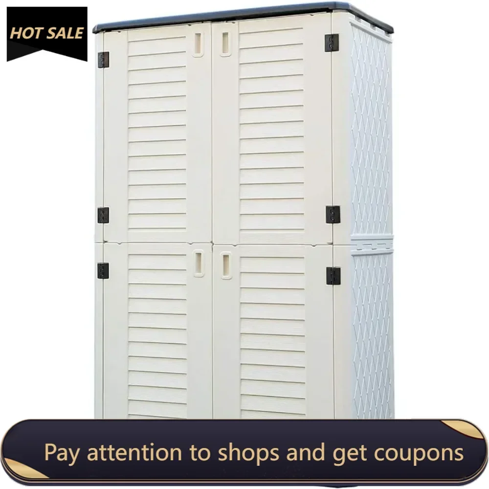 Storage Shed Weather Resistance, Multi-Purpose Outdoor Storage Cabinet Waterproof, Outdoor Storage Cabinet for Garbage Cans
Storage Shed Weather Resistance, Multi-Purpose Outdoor Storage Cabinet Waterproof, Outdoor Storage Cabinet for Garbage Cans