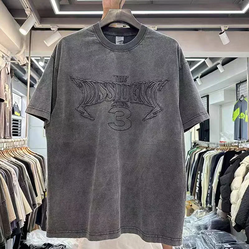 Black Grey Wash Make Old Chaopai Men Woman T Shirts Pasting Embroidery Simplicity Letter Heavyweight Loose Tops Tee
Black Grey Wash Make Old Chaopai Men Woman T Shirts Pasting Embroidery Simplicity Letter Heavyweight Loose Tops Tee