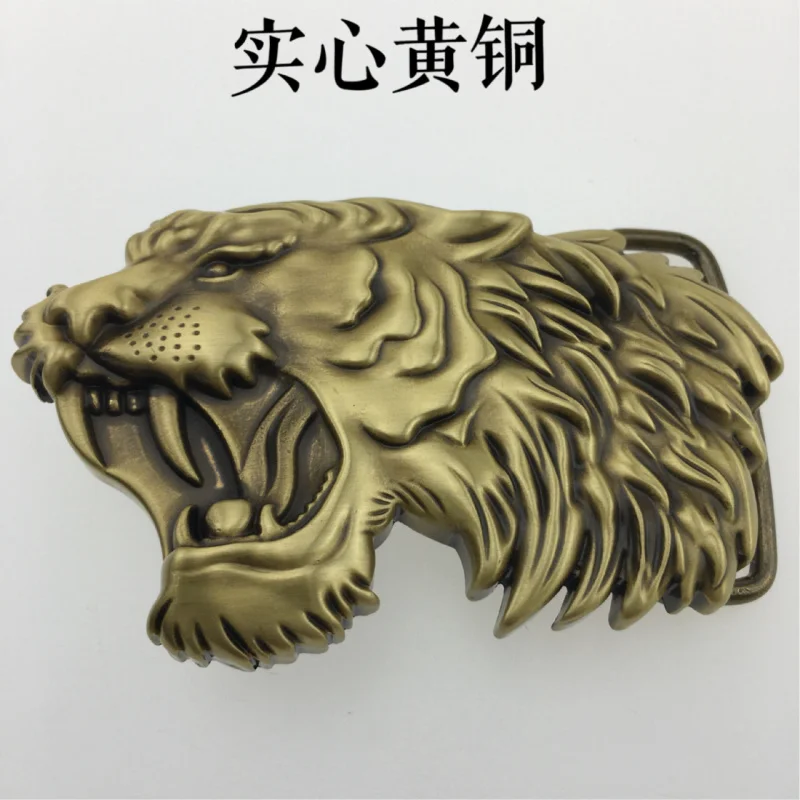Solid Brass Belt Buckle Hand carved brass belt buckle High-end Fashion Tiger Head Belt Clip
Solid Brass Belt Buckle Hand carved brass belt buckle High-end Fashion Tiger Head Belt Clip