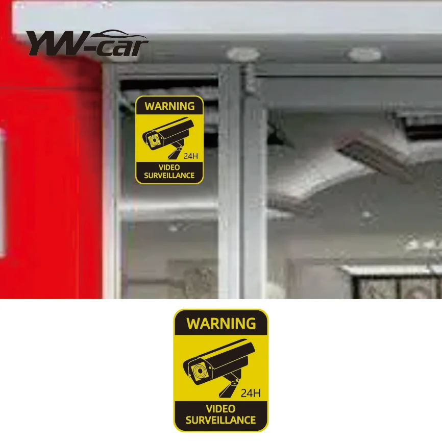 4pcs CCTV Waterproof Sunscreen Warning Signs Car Sticker Video Surveillance Alarm Stickers Car Styling Accessories
4pcs CCTV Waterproof Sunscreen Warning Signs Car Sticker Video Surveillance Alarm Stickers Car Styling Accessories