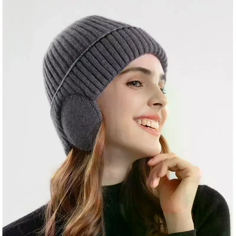 Зимняя вязаная шапка, плюшевая теплая шапка для ушей для мужчин и женщин, стильная мягкая повседневная лыжная шапка, наушники, велосипедные шапочки с защитой ушей
Зимняя вязаная шапка, плюшевая теплая шапка для ушей для мужчин и женщин, стильная мягкая повседневная лыжная шапка, наушники, велосипедные шапочки с защитой ушей