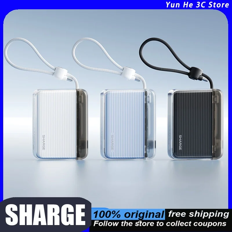 SHARGE Power Bank 10000mAh20W Built-in Cable 2026 New Compact Portable Model 3C Certified Flight Safe Compatible with iPhone 17
SHARGE Power Bank 10000mAh20W Built-in Cable 2026 New Compact Portable Model 3C Certified Flight Safe Compatible with iPhone 17