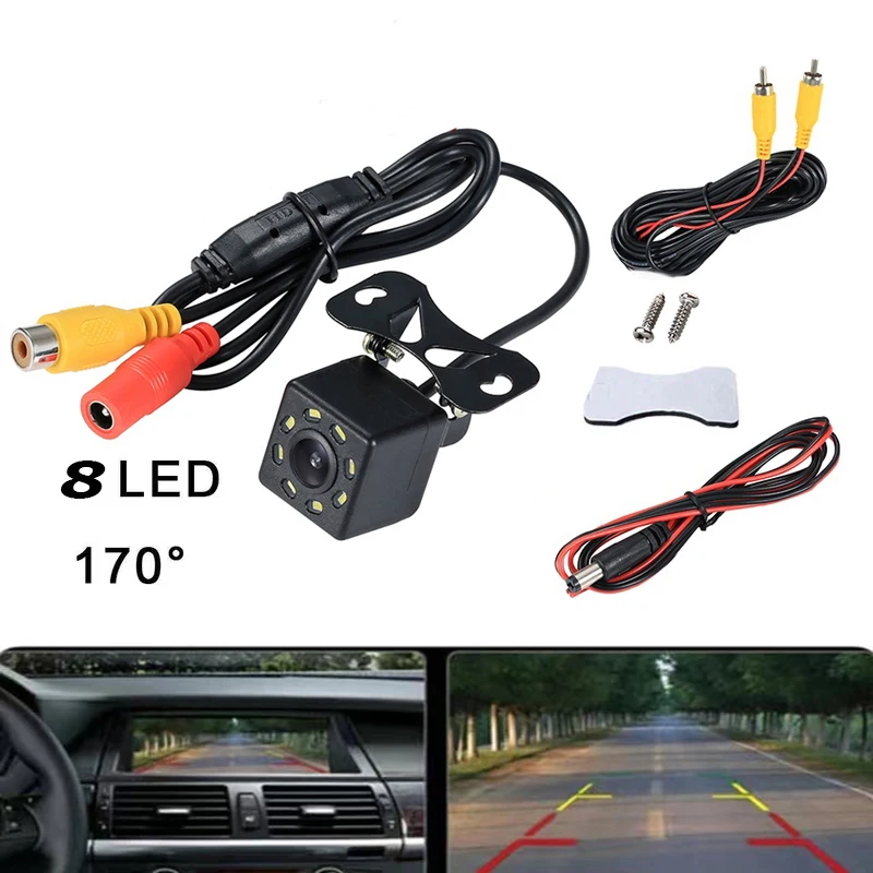 NEW Car Rear View Camera HD Rear View Video Vehicle Camera Backup Reverse Camera 8 LED Night Vision Parking Camera Wide Angle
NEW Car Rear View Camera HD Rear View Video Vehicle Camera Backup Reverse Camera 8 LED Night Vision Parking Camera Wide Angle