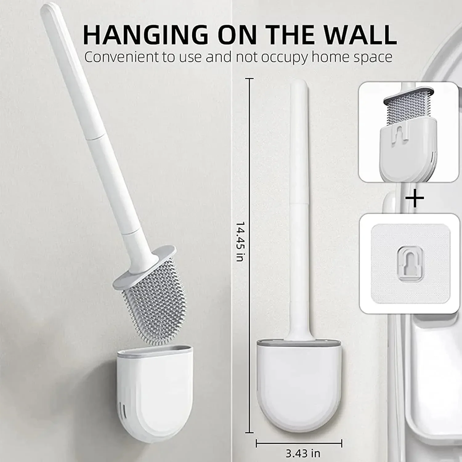 Wall Mounted Toilet Brush Replacement Long Handled Silicone Toilet Brushes Quick Drying Soft Bristles Toilet Bidet Bathroom Set
Wall Mounted Toilet Brush Replacement Long Handled Silicone Toilet Brushes Quick Drying Soft Bristles Toilet Bidet Bathroom Set