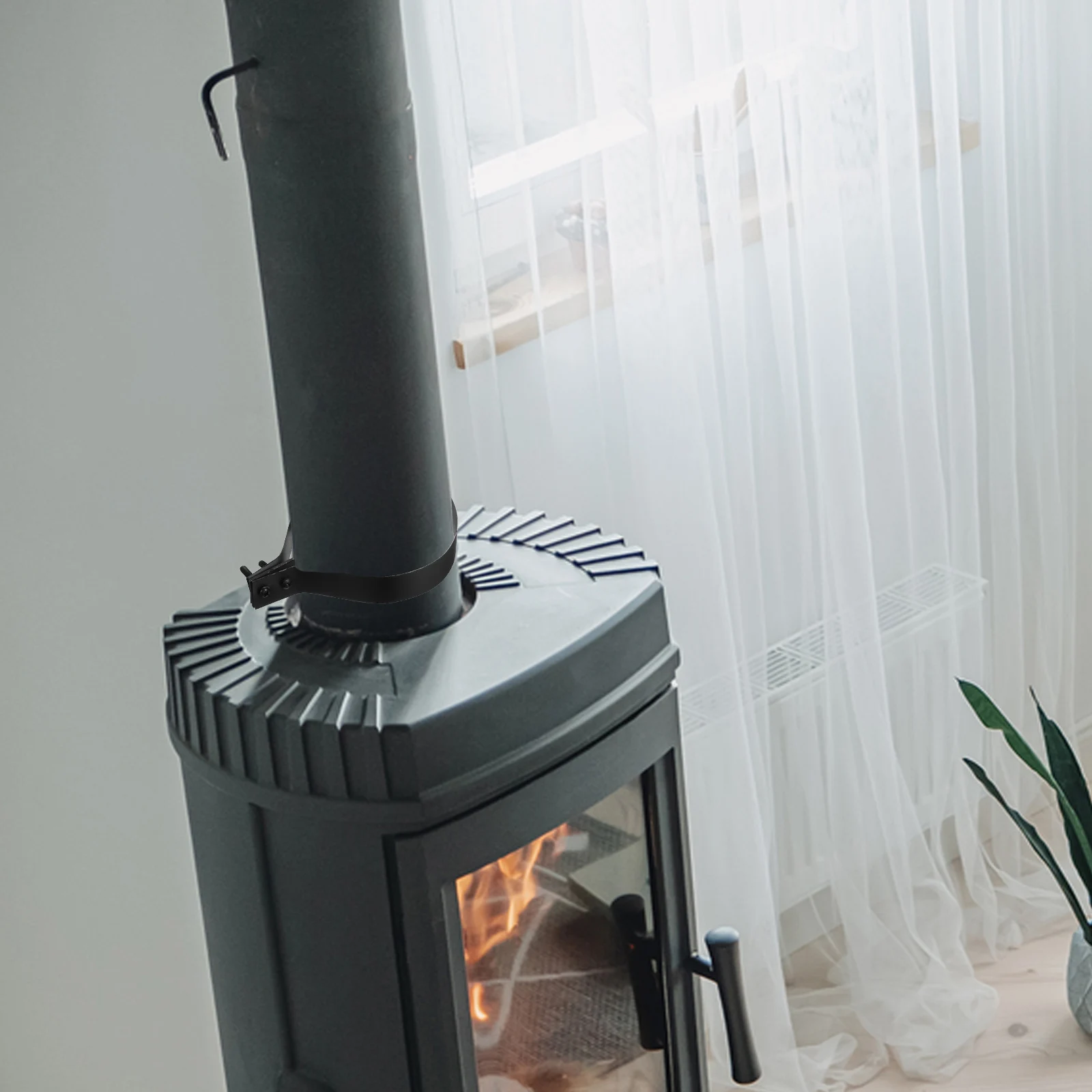 Adjustable Stainless Steel Chimney Kit Black For Stove Fireplace Easy Install Durable Secure Exhaust Flue Pipe Holder Wall
Adjustable Stainless Steel Chimney Kit Black For Stove Fireplace Easy Install Durable Secure Exhaust Flue Pipe Holder Wall