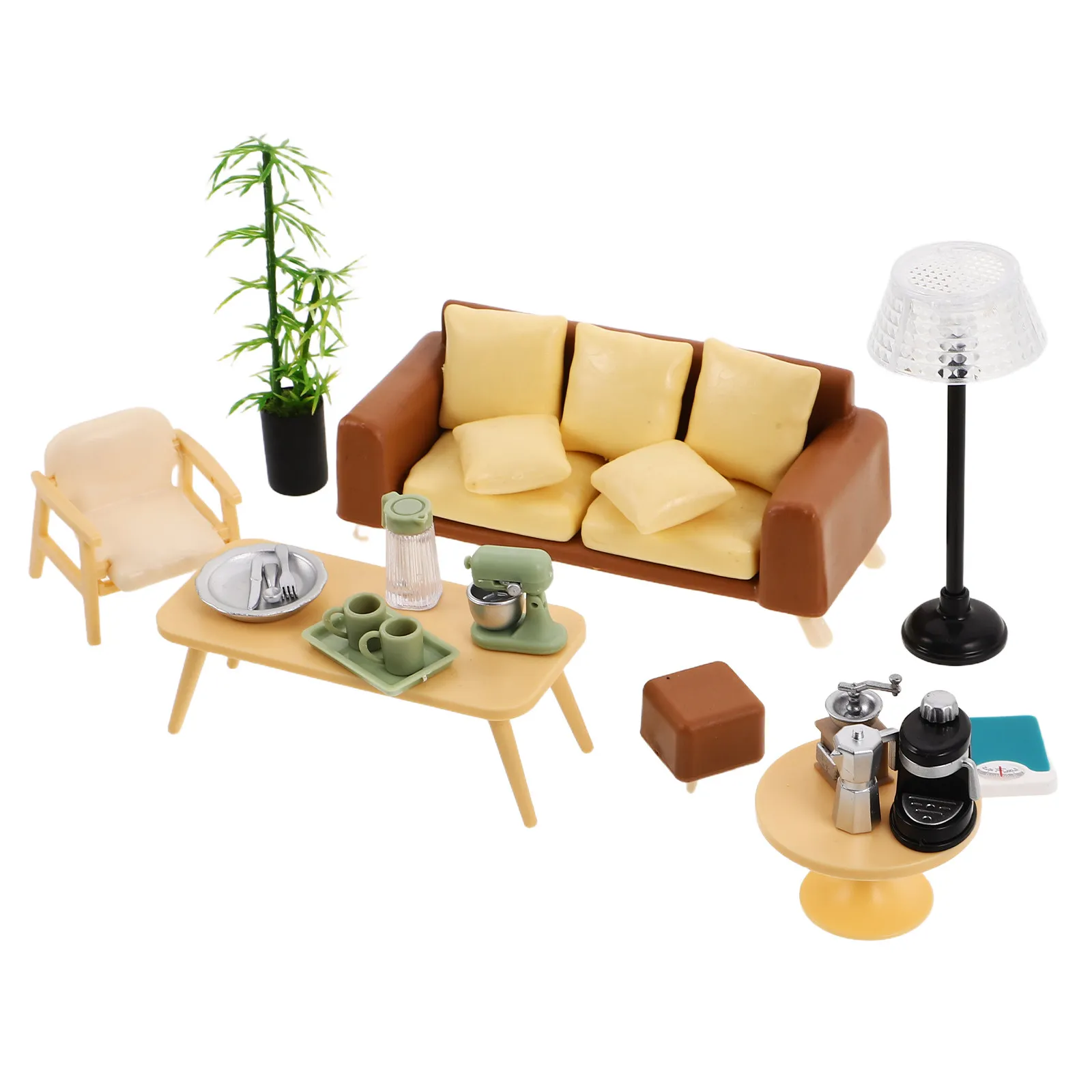 Набор миниатюрной мебели для кукольного домика: реалистичный диван, журнальный столик, аксессуары для ролевых игр, фотосъемки и декора
Набор миниатюрной мебели для кукольного домика: реалистичный диван, журнальный столик, аксессуары для ролевых игр, фотосъемки и декора